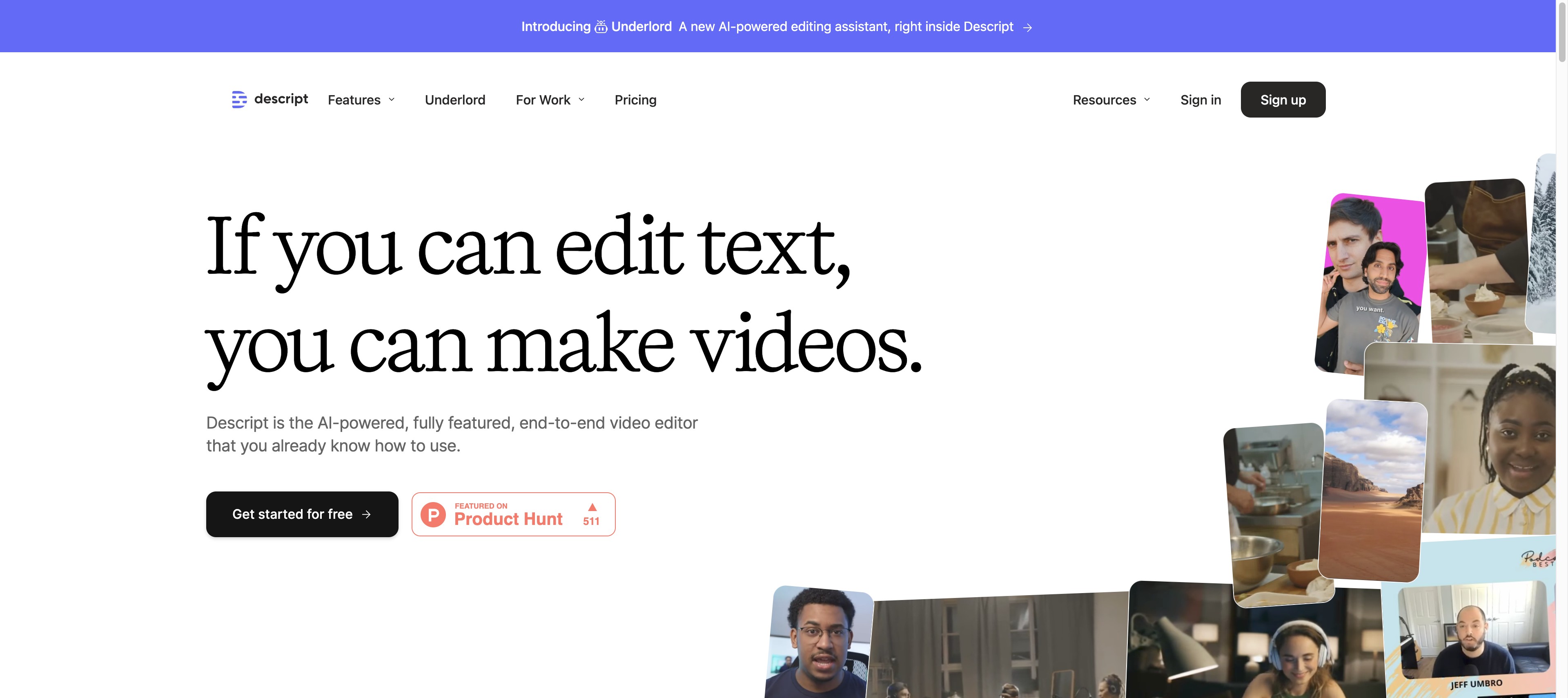 Descript: Edit Videos & Podcasts Like a Doc